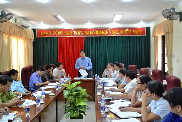 Ban Ban Nội chính Tỉnh ủy kiểm tra tại Huyện ủy Phục Hòa