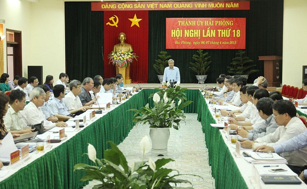 Một Hội nghị của Thành ủy Hải Phòng