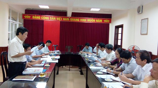 Lãnh đạo Ban Nội chính Tỉnh ủy Quảng Bình làm việc với Ngân hành đầu tư và Phát triển Chi nhánh Quảng Bình
