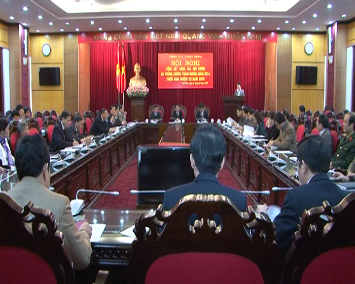 Một Hội nghị tổng kết công tác nội chính và phòng, chống tham nhũng của Tỉnh ủy Thái Bình