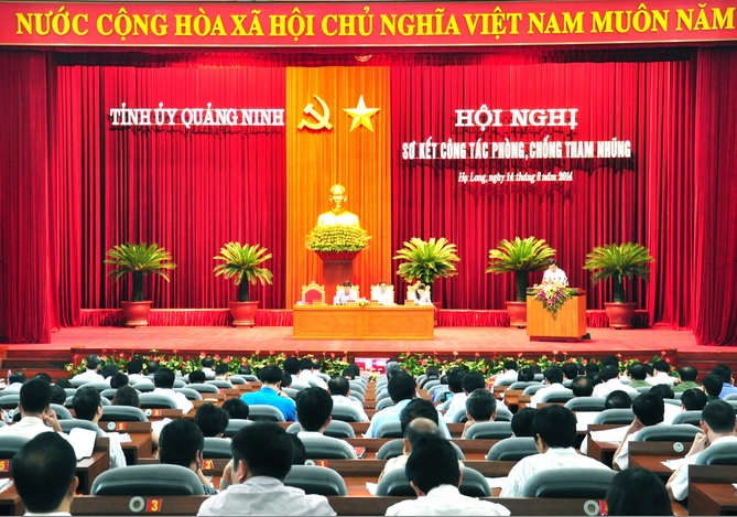 Một Hội nghị sơ kết công tác phòng, chống tham nhũng của Tỉnh ủy Quảng Ninh