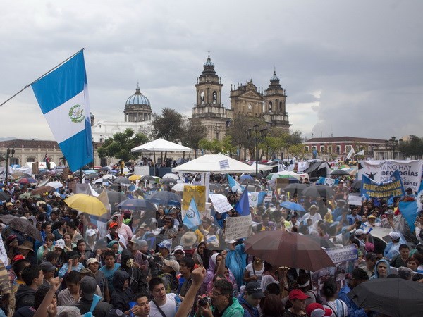 Hình ảnh Biểu tình tại Guatemala