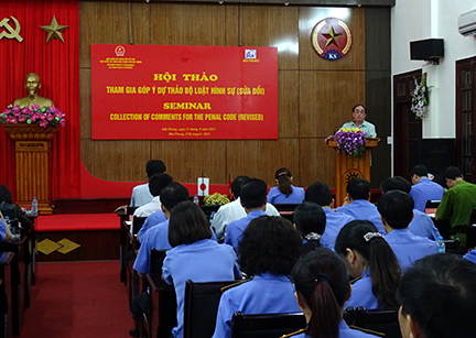 Viện kiểm sát nhân dân thành phố Hải Phòng tổ chức Hội thảo tham gia góp ý Dự thảo Bộ luật Hình sự (sửa đổi)