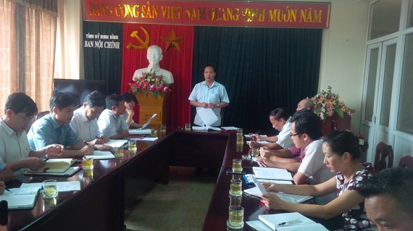 Đồng chí Lưu Danh Tuyên, Tỉnh ủy viên, Trưởng Ban Nội chính Tỉnh ủy, Chủ trì Hội nghị triển khai Quy chế phối hợp giữa các cơ quan, đơn vị trong tiếp nhận, phân loại, xử lý chuyển đơn thư khiếu nại, tố cáo, kiến nghị, phản ánh của công dân