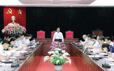 Một Hội nghị của Tỉnh ủy Sơn La