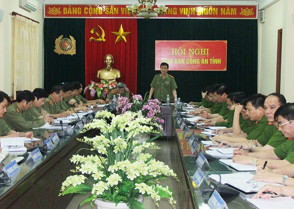 Một Hội nghị giao ban triển khai nhiệm vụ của Công an tỉnh Thái Nguyên