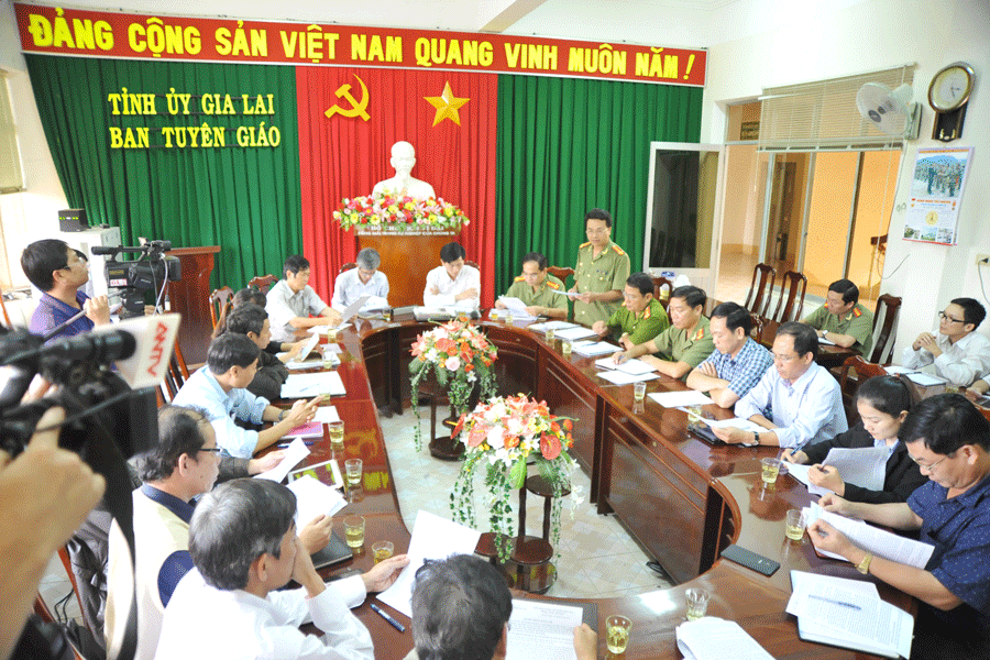 Họp báo thông tin về các vụ án xảy ra tại tỉnh Gia Lai