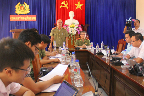 Một cuộc họp triển khai nhiệm vụ của Công an tỉnh Quảng Nam