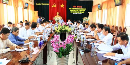 Một Hội nghị của Tỉnh ủy Vĩnh Long