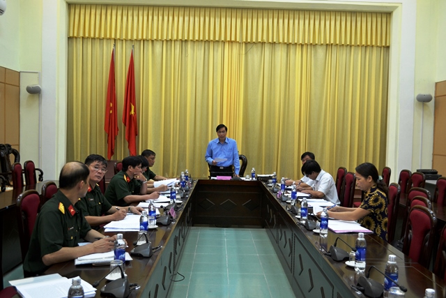 Đoàn công tác Tỉnh ủy Cao Bằng làm việc với Đảng ủy quân sự tỉnh