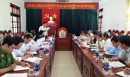 Ban Nội chính Tỉnh ủy làm việc với huyện Duy Xuyên