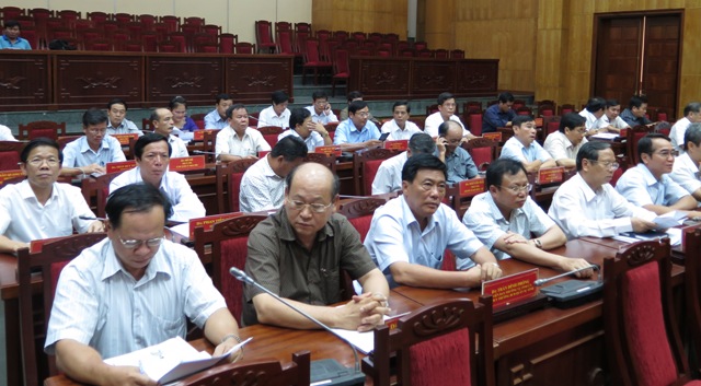 Các đại biểu dự Hội nghị Tỉnh ủy Thừa Thiên Huế lần thứ 16 (khóa XIV)