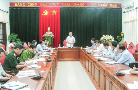 Đồng chí Phạm Đức Châu, Phó Bí thư Thường trực Tỉnh ủy chủ trì Hội nghị