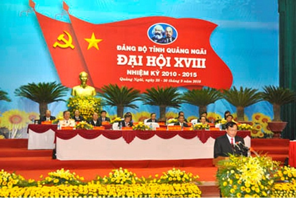 Đại hội Đảng bộ tỉnh Quảng Ngãi lần thứ XVIII