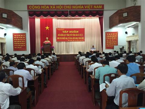 Thanh tra tỉnh Hậu Giang tập huấn bồi dưỡng quy trình tiếp công dân và xử lý đơn thư khiếu nại, tố cáo