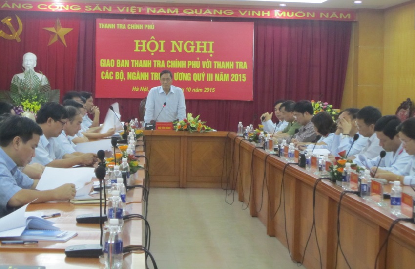 Hội nghị giao ban công tác thanh tra quý III-2015 