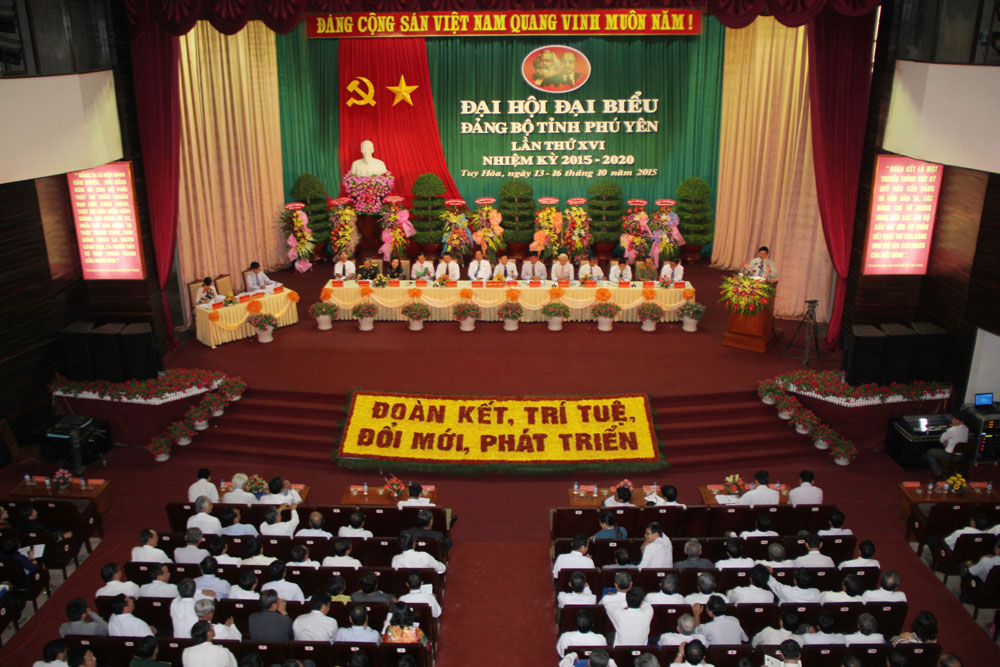 Đại hội đại biểu Đảng bộ tỉnh Phú Yên lần thứ XVI, nhiệm kỳ 2015-2020