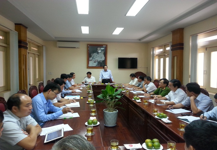 Đồng chí Hà Ngọc Chiến, Ủy viên Trung ương Đảng, Phó trưởng Ban Nội chính Trung ương làm việc với Thường Trực Tỉnh ủy và các cơ quan hữu quan tỉnh Quảng Bình