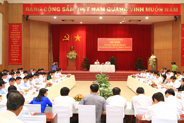 Hội nghị giao ban 6 tháng đầu năm 2015 các Ban Nội chính tỉnh ủy, thành ủy khu vực phía Nam (Cụm số 4) được tổ chức tại tỉnh Kiên Giang