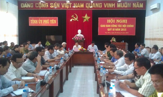 Một Hội nghị của Ban Nội chính Tỉnh ủy Phú Yên