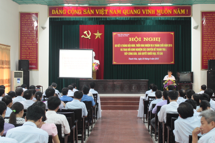 Một Hội nghị của Thanh tra tỉnh Thanh Hóa