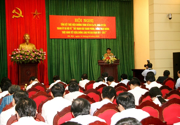 Một Hội nghị về công tác phòng, chống tham nhũng của Thành ủy Hà Nội