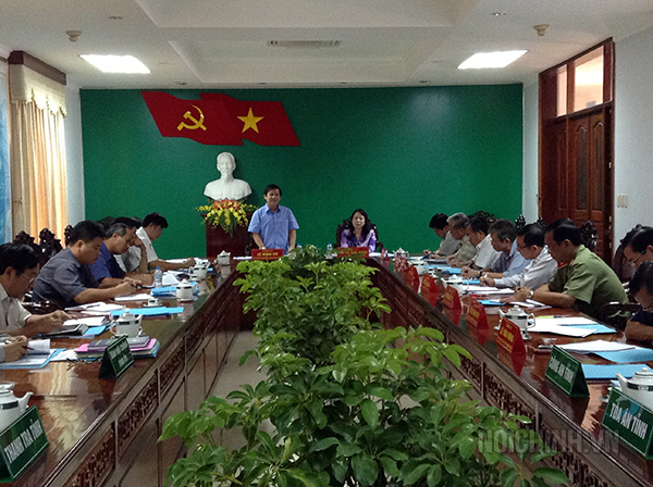 Đoàn công tác của Ban Nội chính Trung ương làm việc với Ban Thường vụ Tỉnh ủy An Giang