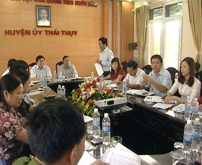 Đoàn kiểm tra của Ban Nội chính Tỉnh ủy Thái Bình kiểm tra công tác nội chính và  phòng, chống tham nhũng