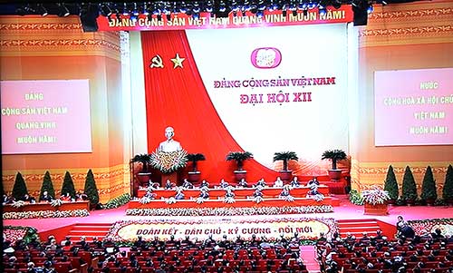Toàn cảnh phiên khai mạc Đại hội XII của Đảng