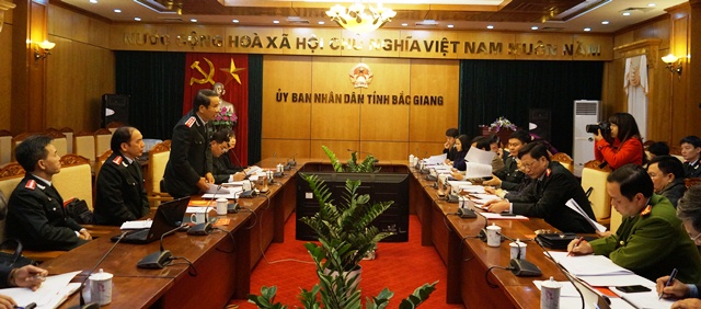 Đoàn công tác của Thanh tra Chính phủ làm việc với Ủy ban nhân dân tỉnh Bắc Giang về việc triển khai công tác tổng kết 10 năm thực hiện Luật phòng, chống tham nhũng 