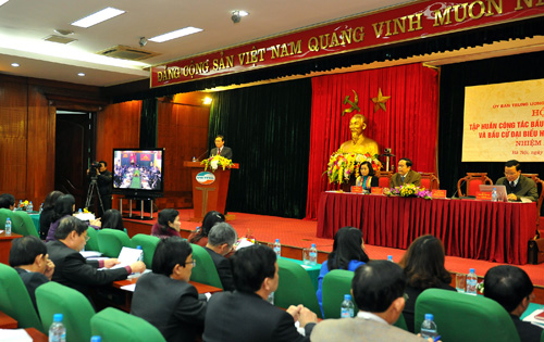 Hội nghị trực tuyến toàn quốc tập huấn công tác bầu cử