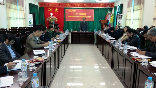 Quang cảnh Hội nghị Giao ban công tác nội chính tháng 2-2016