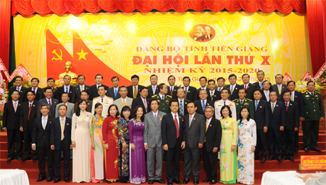 Ban Chấp hành Đảng bộ tỉnh Tiền Giang khóa X, nhiệm kỳ 2015 - 2020