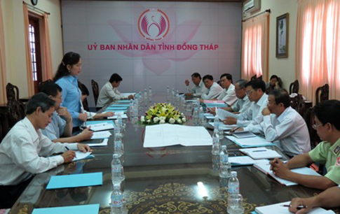 Đoàn công tác Thanh tra Chính phủ làm việc với UBND tỉnh Đồng Tháp