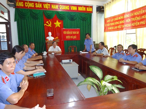 Cán bộ ngành kiểm sát tỉnh Kiên Giang