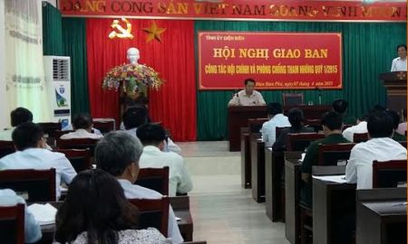 Một Hội nghị giao ban công tác nội chính và PCTN của Ban Nội chính Tỉnh ủy Điện Biên (ảnh dienbien.gov.vn)