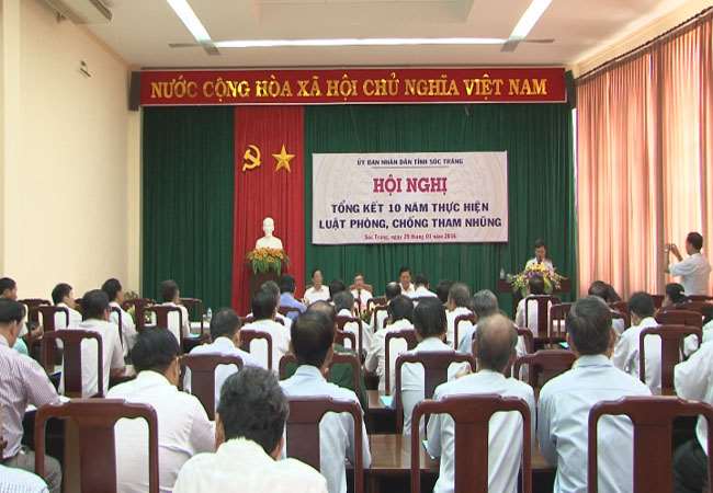 Hội nghị tổng kết 10 năm thực hiện Luật PCTN của tỉnh Sóc Trăng