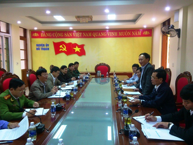 Đồng chí Trần Hải Châu, Ủy viên Ban Thường vụ, Trưởng Ban Nội chính Tỉnh ủy phát biểu kết luận buổi làm việc