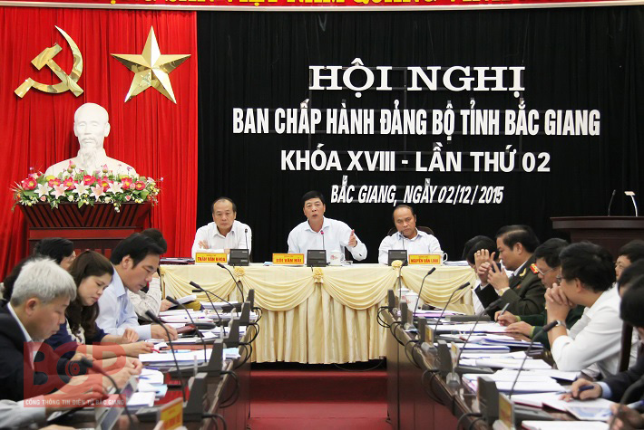 Hội nghị Ban Chấp hành Đảng bộ tỉnh Bắc Giang khóa XVIII