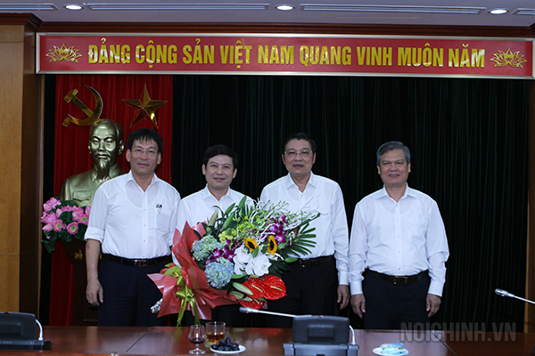 Lãnh đạo Ban Nội chính Trung ương chúc mừng Viện trưởng Viện kiểm sát nhân dân tối cao Lê Minh Trí