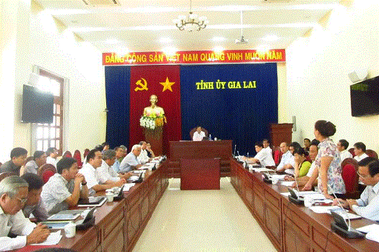 Hội nghị sơ kết công tác phòng, chống tham nhũng quý I của Tỉnh ủy Gia Lai