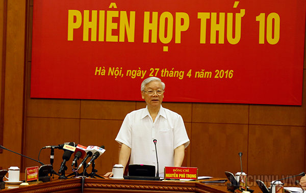 Tổng Bí thư Nguyễn Phú Trọng, Trưởng Ban Chỉ đạo phát biểu kết luận tại Phiên họp
