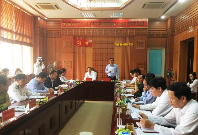 Hội nghị giao ban công tác nội chính và phòng, chống tham nhũng quý I-2016 tỉnh Quảng Nam