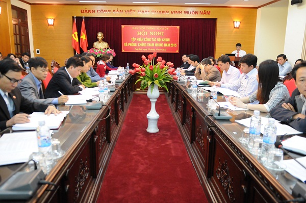 Một Hội nghị tập huấn nghiệp vụ công tác nội chính và phòng, chống tham nhũng tỉnh Thái Bình