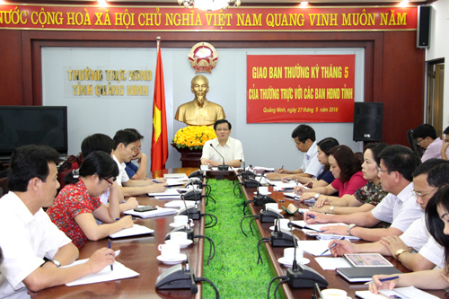 Hội nghị giao ban của Thường trực HĐND tỉnh Quảng Ninh