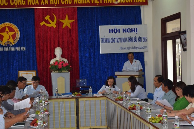 Hội nghị triển khai công tác thi đua 6 tháng đầu năm 2016 của Thanh tra tỉnh Phú Yên