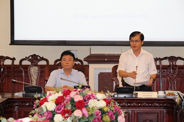 Đồng chí Vũ Văn Họa, Phó Tổng Kiểm toán Nhà nước, Trưởng Đoàn công tác số 3 kết luận buổi làm việc