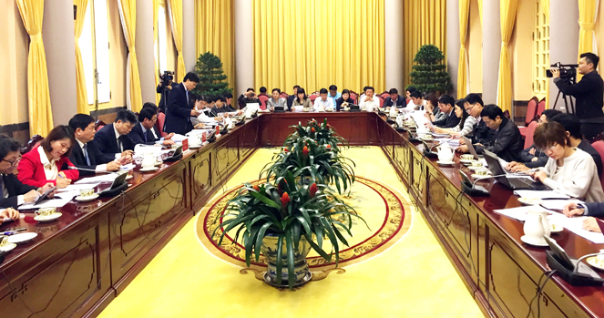 Quang cảnh buổi họp báo