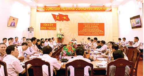 Một hội nghị của Tỉnh ủy Bình Thuận