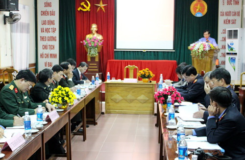 Một Hội nghị của Khối thi đua nội chính tỉnh Hòa Bình